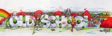 Граффити на тему школа