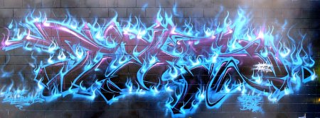 Граффити пламя огня