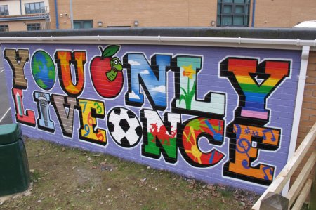 Граффити на тему школа