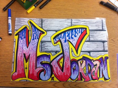 Леттеринг в стиле граффити