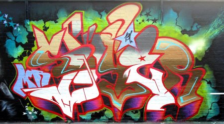 Огонь в стиле граффити