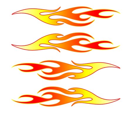 Стилизованные языки пламени