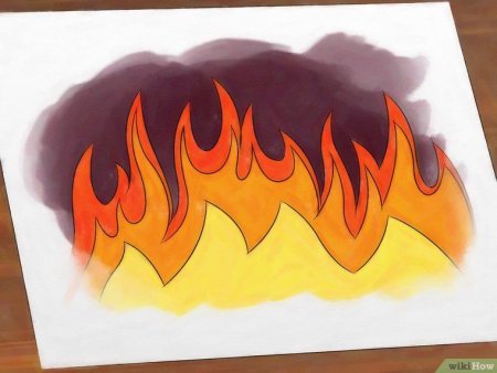 Огонь для срисовки легкие