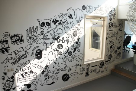 Граффити в стиле бабл легкие