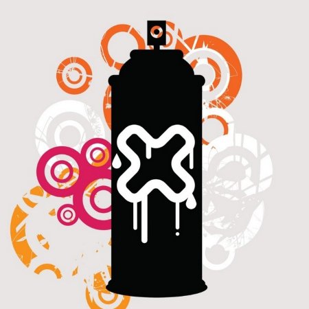 Баллончик с краской арт