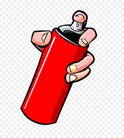 Рука с баллончиком