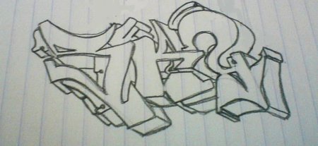 Простые рисунки граффити для начинающих