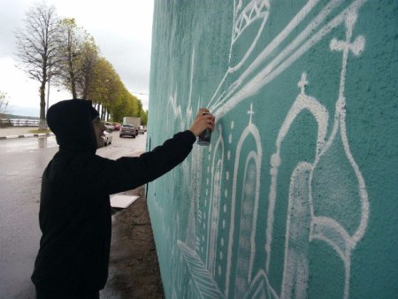 Граффити Ярославской железной дороге