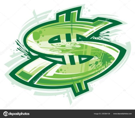 Доллар в стиле граффити