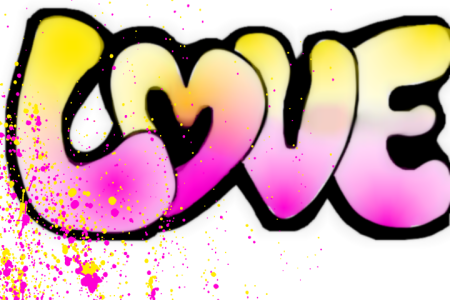 Граффити рисунки Love