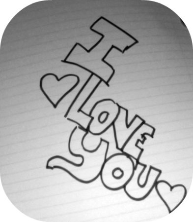 Рисунки карандашом надписи