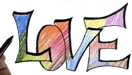 Сердце в стиле граффити