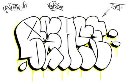 Граффити флоп троуап