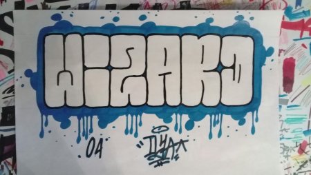 Граффити флоп на бумаге