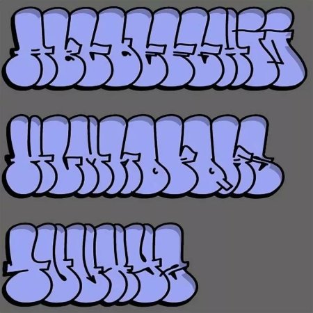 Шрифты для граффити в стиле бабл