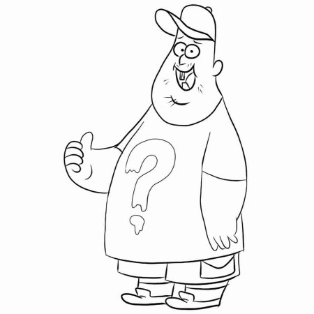 Раскраска Гравити Фолз ЗУС