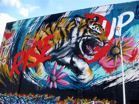 Граффити тигра