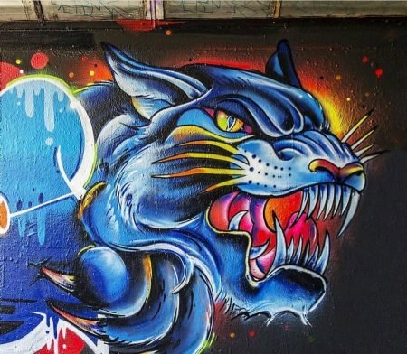 Животные в стиле граффити