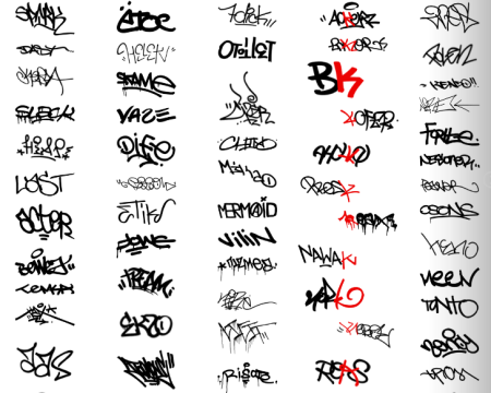 Буквы в стиле граффити