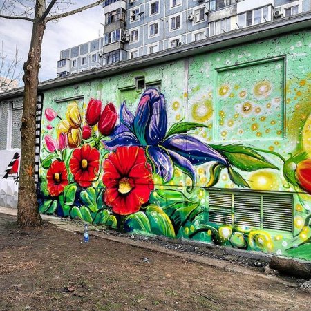 Граффити цветы