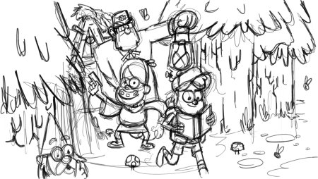 Раскраски Гравити Фолз