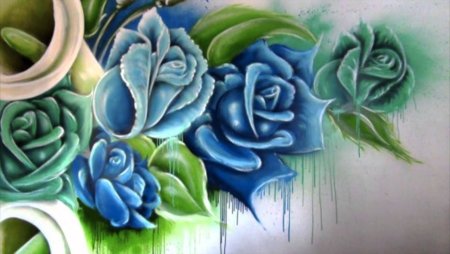 Граффити букет цветов