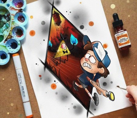 Стиль рисования Гравити Фолз