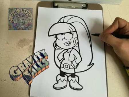 Гравити Фолз фломастерами