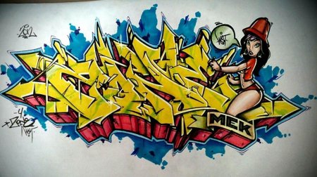 Тату граффити надписи