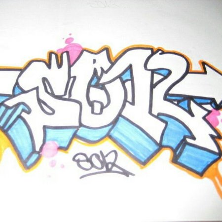 Лёгкий скетч для начинающих графити