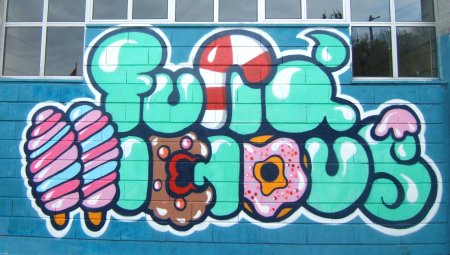 Граффити в стиле бабл