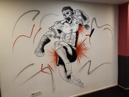 Граффити в бильярдной