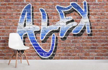 Надписи на стенах граффити