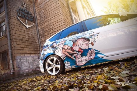 Мультяшный винил на авто