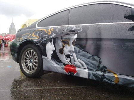 Креативная аэрография на авто