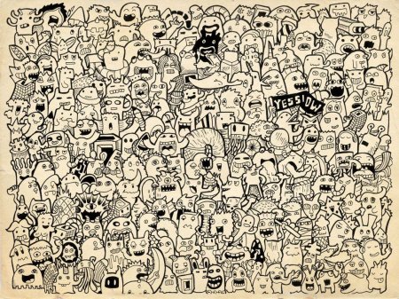 Много маленьких рисунков