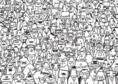 Черно белая обложка