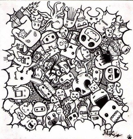 Дудлинг монстрики