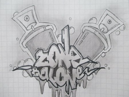 Теги в тетради граффити