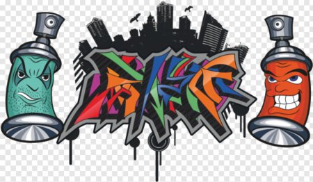 Баллончик с краской арт