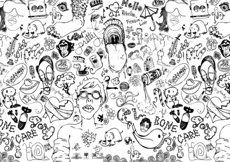 Много картинок на одном листе