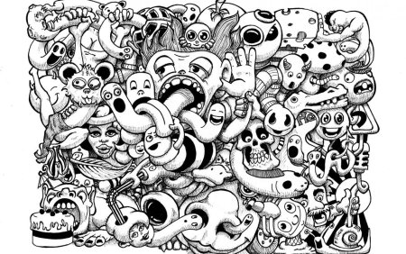 Раскраски в стиле дудлинг