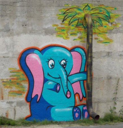 Рисунки в виде граффити