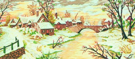 Канва с рисунком для вышивания collection d Art