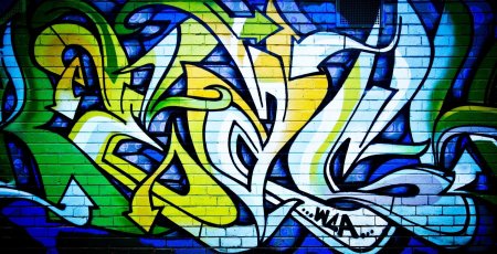 Синие граффити