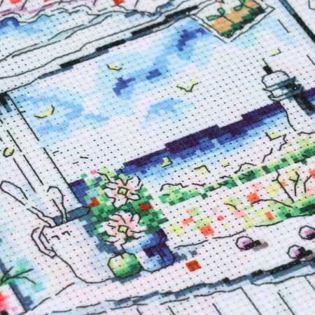 Смываемая канва с рисунком