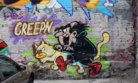 Граффити мультяшные герои