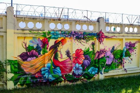 Расписной забор