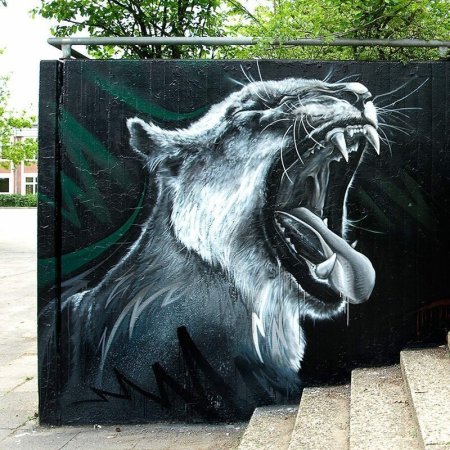 Аэрография на заборе