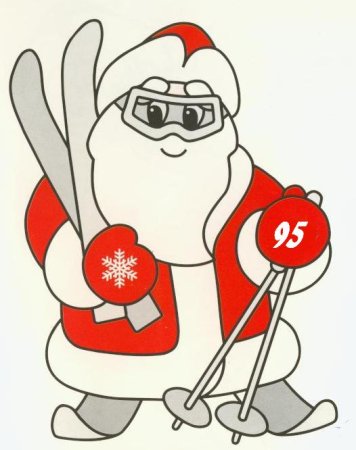 Прикольный дед Мороз с бокалом